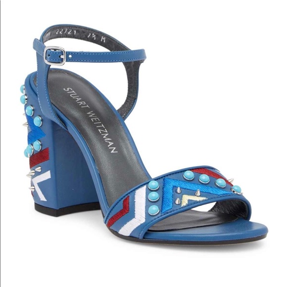 stuart weitzman embellished sandals